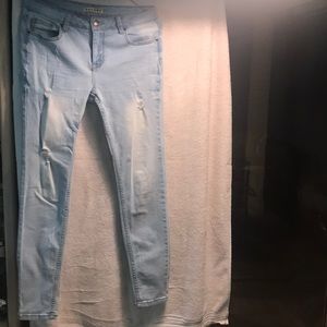 Light was skinny jeans